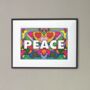 Peace Art Poster Print, thumbnail 1 of 4