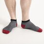 Lux Taylor Black Luxury Crew And Trainer Men’s Socks, thumbnail 5 of 6