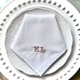 Personalised Monogrammed Embroidered Napkins, thumbnail 1 of 5
