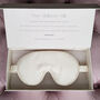 Silk Sleep Mask Gift Box Eye Mask 100% Pure Soft Mulberry Silk Cream Luxury Travel Gift Blackout Hypoallergenic, thumbnail 1 of 7