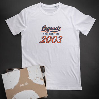 'Legends Are Born In' 21st Birthday T Shirt, 2 of 6