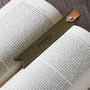 Personalized Leather Bookmark Engraved Handmade Gift, thumbnail 3 of 5