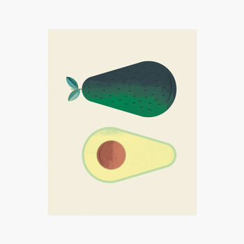 Avocado Giclée Art Print 5x7 / 10x8, 3 of 3