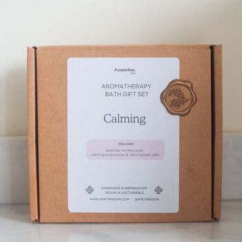 Calming Lavender Aromatherapy Bath Gift Set, 2 of 2