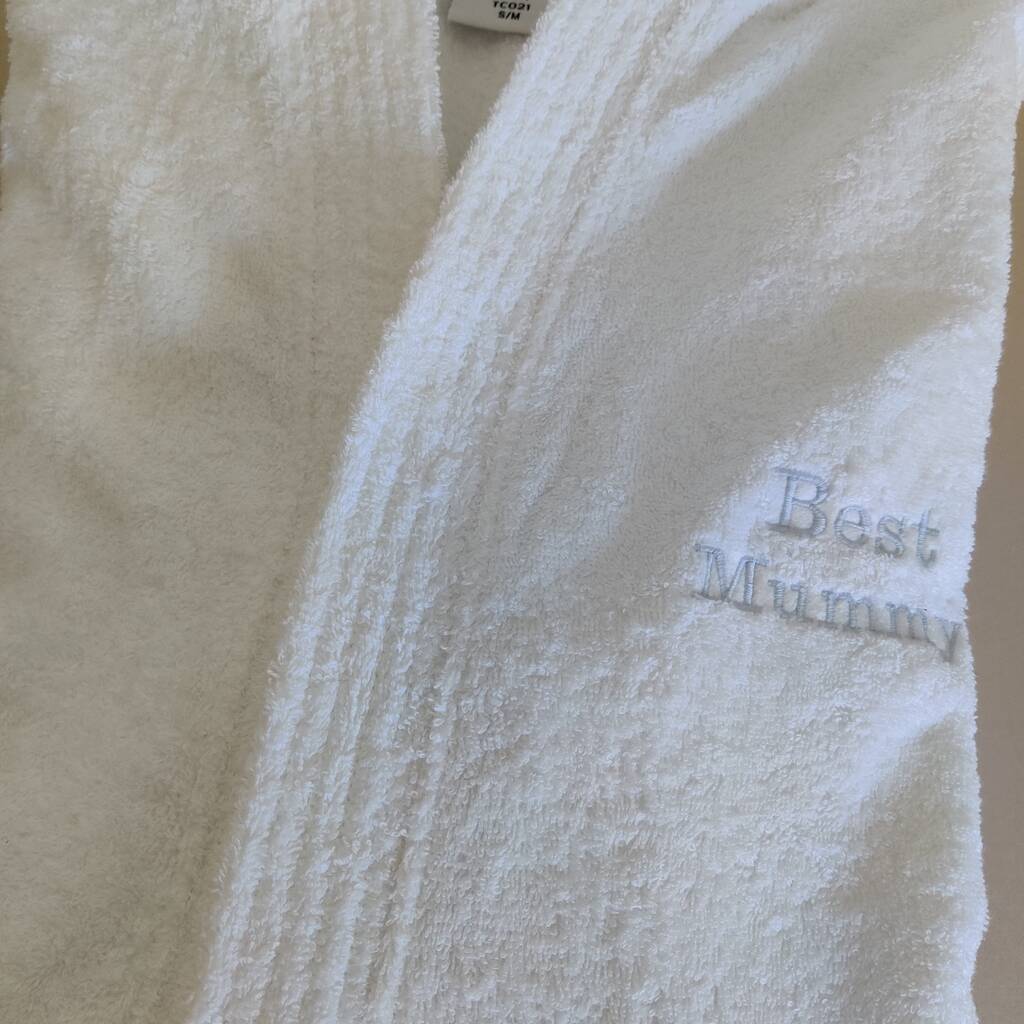 personalised towel robe