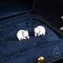 Sterling Silver Wombat Stud Earrings, thumbnail 1 of 11