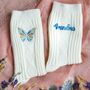 Personalised Cashmere Warm Bed Socks Gift For Grandma, thumbnail 1 of 5