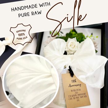 Pure Raw Silk Scented 12th Anniversary Gift Card, 2 of 12