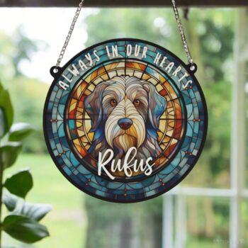 Bearded Collie Memorial Suncatcher, 2 of 5