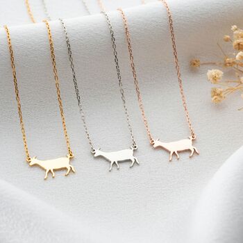 Sterling Silver Goat Necklace, 3 of 8