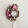 Rose, Peony And Lavender Dried Flower Wreath, thumbnail 6 of 6