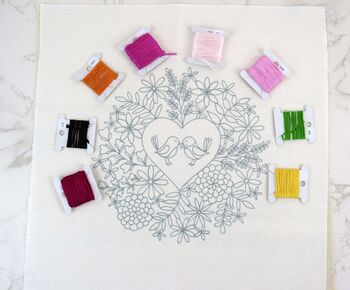 'Love Blooms' Is A Delight To Stitch Embroidery Design, 9 of 12