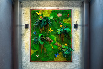 Moss Wall Art With Preserved Flowers, 3 of 12