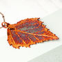 Birch Leaf Natural Necklace Medium Size, thumbnail 4 of 12