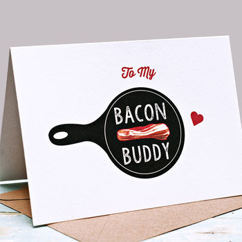 Bacon Love Valentines Day Card, 3 of 3