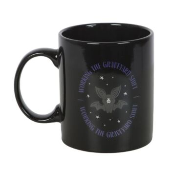 Graveyard Shift Bat Halloween Mug, 3 of 4