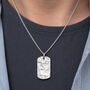 Memorial Ashes Imprint Silver Dog Tag, thumbnail 1 of 3