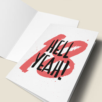 '18 Hell Yeah!' 18th Birthday Card, 4 of 4