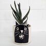 Illustrated Ceramic Black Cat Planter, thumbnail 3 of 6