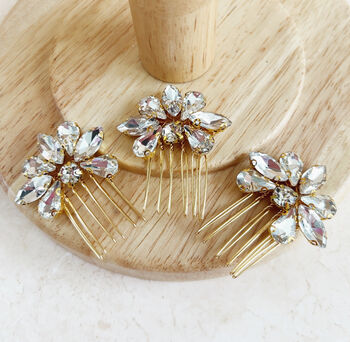 Gold Hair Comb Set, 4 of 4