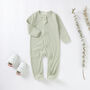 Tiny Alpaca Organic Cotton Baby Sleepsuit, thumbnail 6 of 9