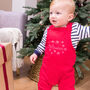 Personalised Christmas Snowflake Childrens Dungarees, thumbnail 1 of 7