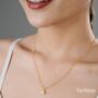Natural Pearl Satellite Chain Gold Vermeil, Rhodium Necklace, thumbnail 8 of 8