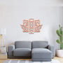 Floral Wooden Wall Art Elegant Lotus Blossom Design, thumbnail 4 of 12