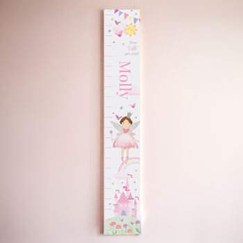Personalised Fairy Princess Height Chart, 3 of 5
