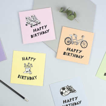 Cycling Birthday Card With Tandem Bicycle, 2 of 3