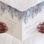 Whimsical Winter Wedding Order Of Service, thumbnail 1 of 2