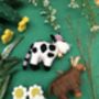 Handmade Felt Daisy The Cow Hanging Decoration, thumbnail 4 of 5