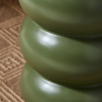 Essie Curvy Side Table In Olive, 5 of 5