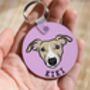 Whippet Dog Keyring, thumbnail 2 of 6