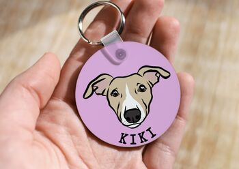 Whippet Dog Keyring, 2 of 6