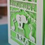 Personalised Papercut Circus Birthday Card, thumbnail 6 of 9
