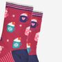 Women's Bamboo Socks Festive Hot Drinks, thumbnail 3 of 5