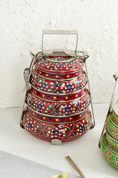 Tiffin Box With Three Tiers, 8 of 9