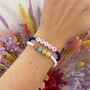 Colourful Glass Bead Personalised Bracelet, thumbnail 3 of 8