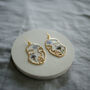 Forget Me Not Face Earrings, thumbnail 3 of 4