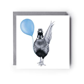 Floating Friends Pheasant Balloon Card, 2 of 6