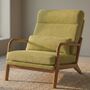Swift High Beige Corduroy Accent Chair, thumbnail 1 of 7