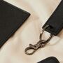 Personalised Hubby Wedding Black Keyring, thumbnail 2 of 5