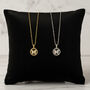 Gold Or Silver Butterfly Coin Necklace, thumbnail 1 of 6