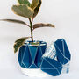 Origami Self Watering Eco Plant Pot: 18cm | Navy, thumbnail 7 of 10