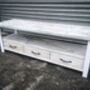 Industrial Reclaimed Tv Unit With Drawers White 331, thumbnail 1 of 4