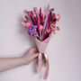 Bright Pink And Purple Dried Flower Bouquet, thumbnail 4 of 9