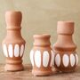Set Of Three Terracotta Candlestick Holders, thumbnail 3 of 4