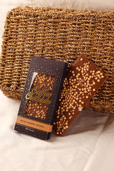 Big Milk Chocolate Bar Handmade By Saffire Chocolates, 4 of 5