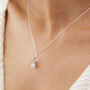 Sterling Silver Moonstone Drop Necklace, thumbnail 1 of 7